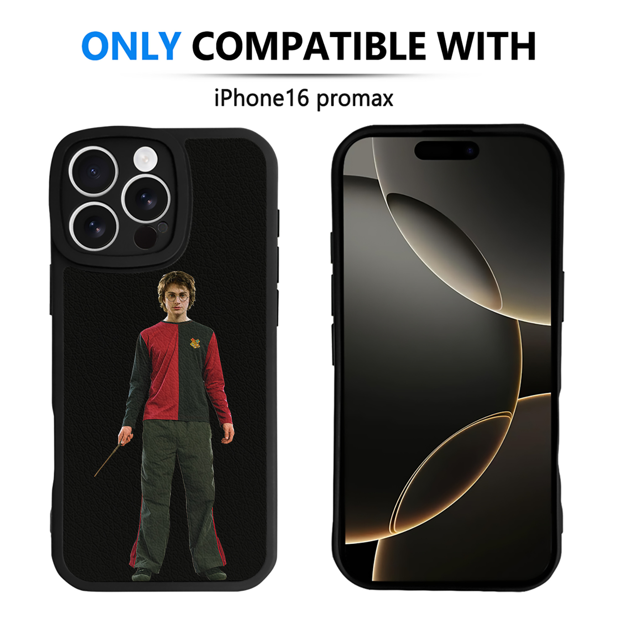 （画像用） Harry Potter ハリー・ポッターシリーズ 【iPhone 16シリーズ対応】シリコンスマホケース（レザー調） 材質：シリコン